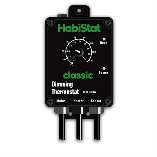 Habistat Dimming Thermostat (600w) Black