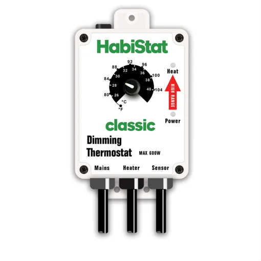Habistat Dimming Thermostat - High Range (600w) White